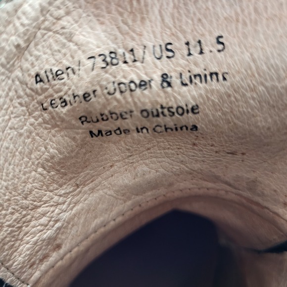 Warfield & Grand Chukka Boots Mens Size 11.5 Black Leather Allen Dress Boots‎ - Picture 15 of 16